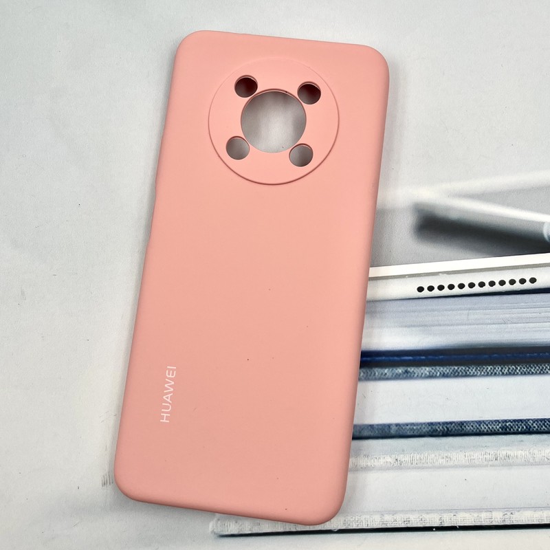 قاب گوشی Huawei Nova Y90 هوآوی سیلیکونی پاک کنی اورجینال داخل پارچه ای محافظ لنز دار رنگ گلبهی کد 198505 - Image 2