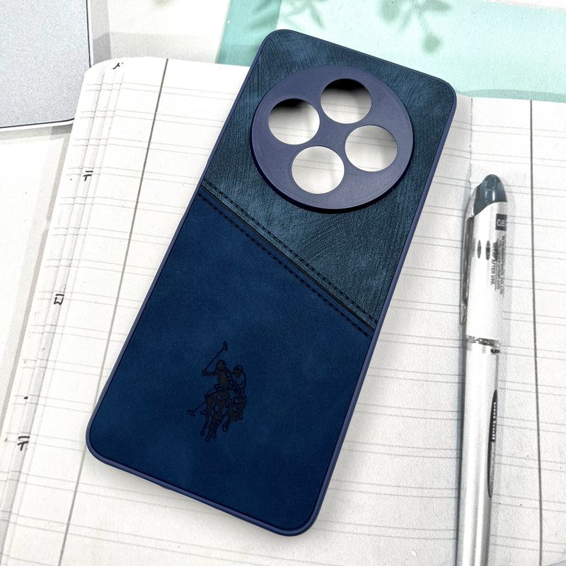 قاب گوشی Redmi 14C / Redmi A4 / Poco C75 شیائومی Polo Cover چرم طرح دوخت پولو محافظ لنز دار سرمه ای کد 209861 - Image 2