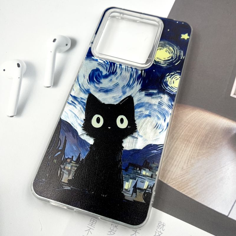قاب گوشی Redmi Note 13 Pro 5G / Poco X6 شیائومی Silver Art ضد ضربه Brush طرح ونگوگ کد 217693 - Image 2
