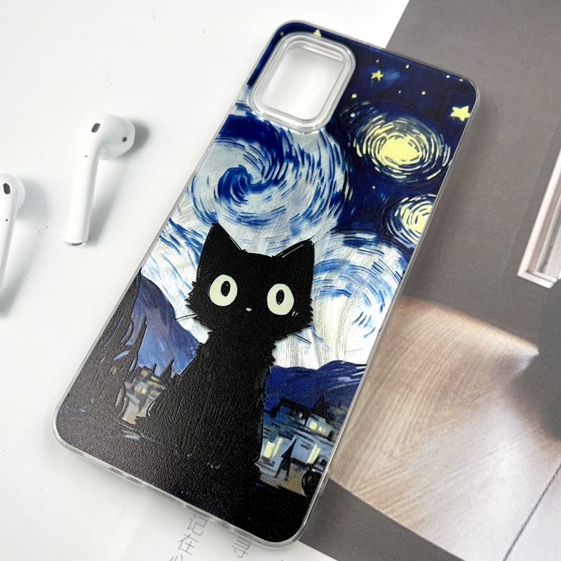 قاب گوشی Galaxy A31 سامسونگ Silver Art ضد ضربه Brush طرح ونگوگ کد 227143 - Image 2