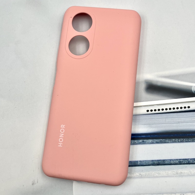 قاب گوشی Honor X7 آنر سیلیکونی پاک کنی اورجینال داخل پارچه ای محافظ لنز دار رنگ گلبهی کد 251188 - Image 2