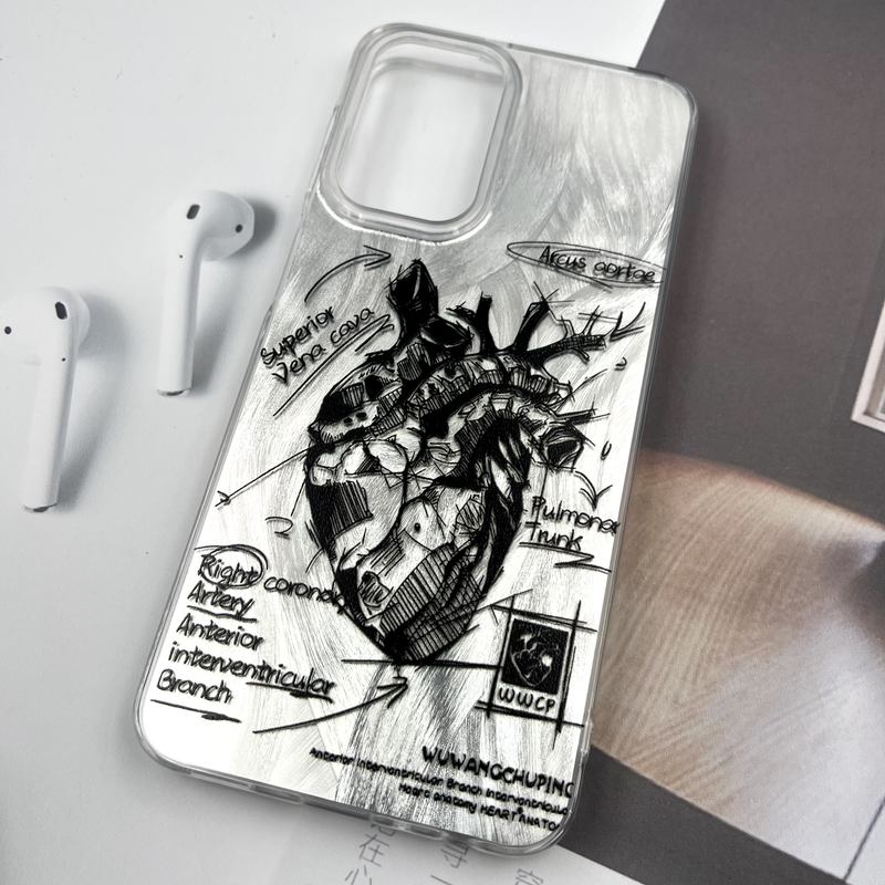 قاب گوشی Galaxy A23 سامسونگ Silver Art ضد ضربه Brush طرح قلب کد 270713 - Image 2