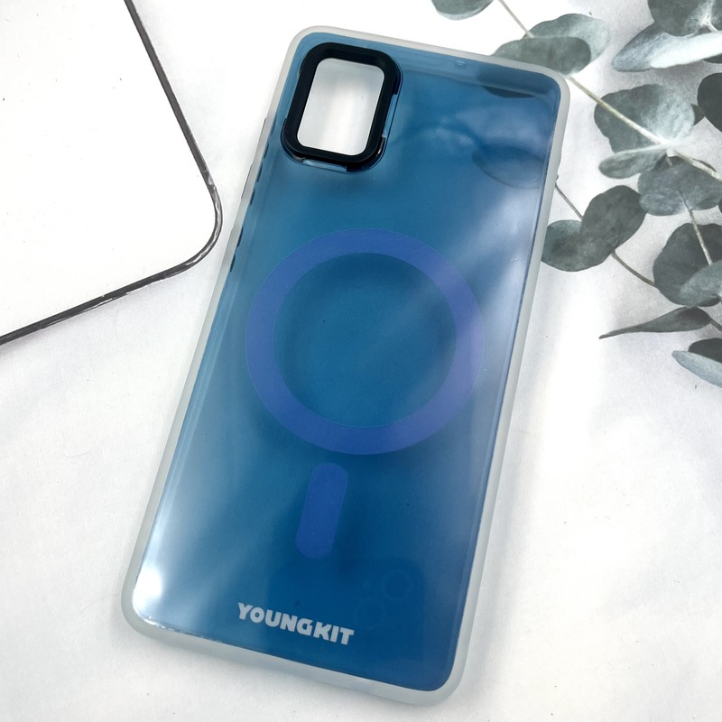 قاب گوشی Galaxy A51 سامسونگ Youngkit Case طرح مگ سیف Magsafe ایربگ دار لنز برجسته آبی کد 282981 - Image 2