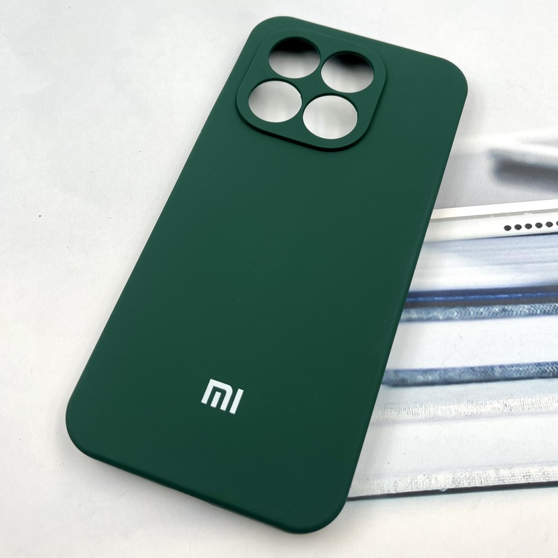 قاب گوشی Xiaomi 15T شیائومی سیلیکونی پاک کنی اورجینال داخل پارچه ای محافظ لنز دار رنگ سبز کد 295397 - Image 2