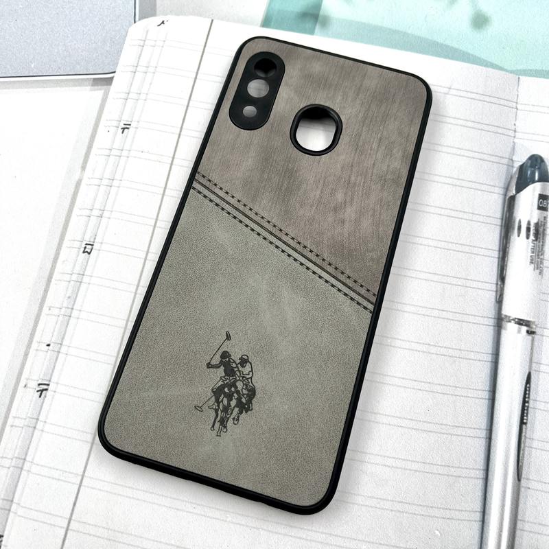 قاب گوشی Galaxy A20 / A30 سامسونگ Polo Cover چرم طرح دوخت پولو محافظ لنز دار تیتانیوم کد 296265 - Image 2