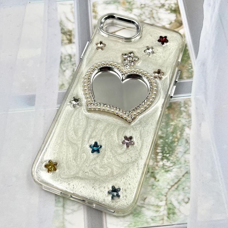 قاب گوشی iPhone 7 / iPhone 8 / iPhone SE 2020 / iPhone SE 2022 آیفون Crystal Stone کریستال الماسی طرح برجسته فانتزی سه بعدی آینه دار کد 304240 - Image 2
