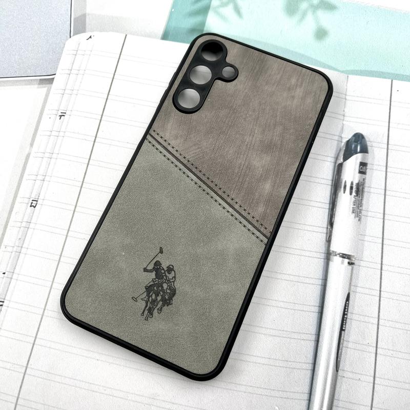 قاب گوشی Galaxy A15 سامسونگ Polo Cover چرم طرح دوخت پولو محافظ لنز دار تیتانیوم کد 332049 - Image 2