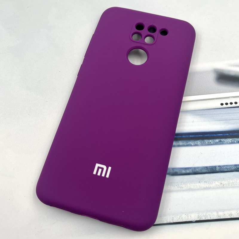 قاب گوشی Redmi Note 9 / Redmi 10X شیائومی سیلیکونی پاک کنی اورجینال داخل پارچه ای محافظ لنز دار رنگ بنفش کد 345259 - Image 2