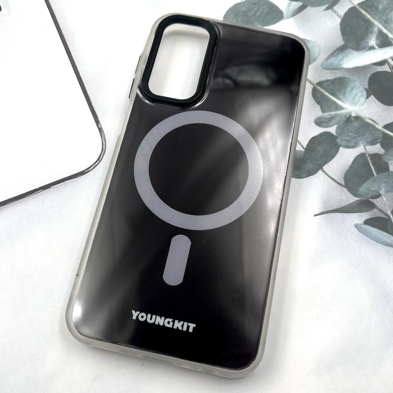 قاب گوشی Galaxy A15 سامسونگ Youngkit Case طرح مگ سیف Magsafe ایربگ دار لنز برجسته مشکی کد 384420 - Image 2
