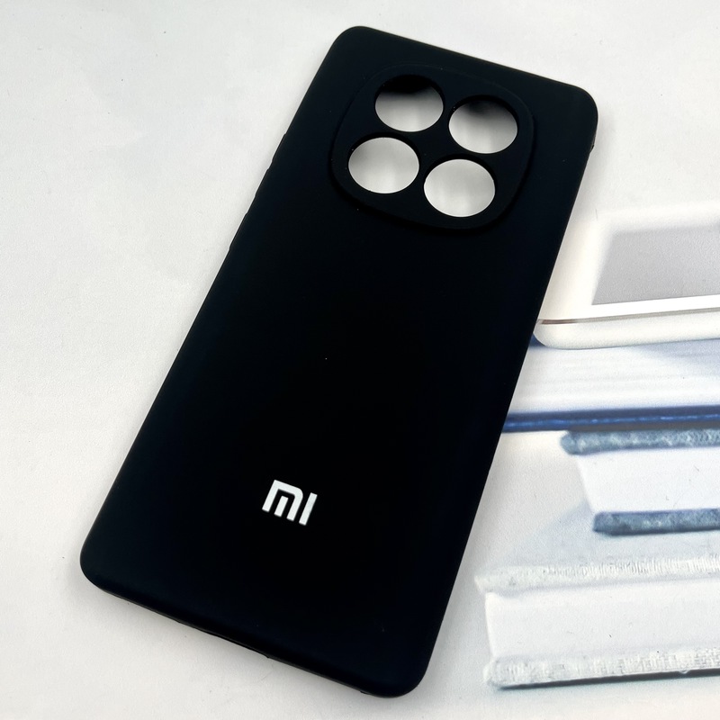 قاب گوشی Redmi Note 14 Pro 4G شیائومی سیلیکونی پاک کنی اورجینال داخل پارچه ای رنگ مشکی کد 404689 - Image 2