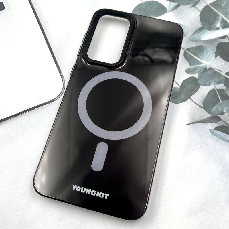 قاب گوشی Galaxy A36 / A56 سامسونگ Youngkit Case طرح مگ سیف Magsafe ایربگ دار لنز برجسته مشکی کد 451566 - Image 2