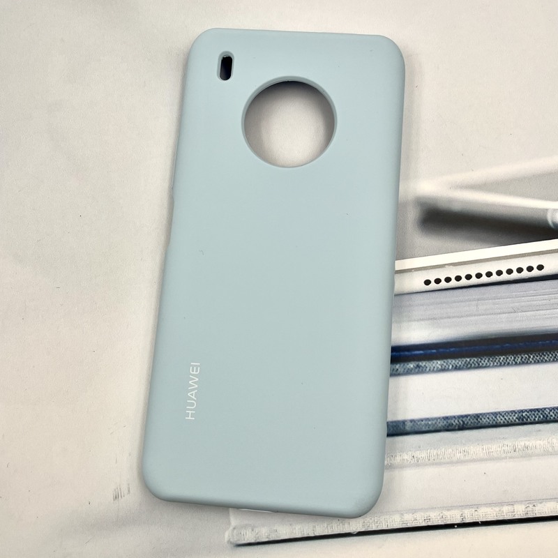 قاب گوشی Huawei Y9A هوآوی سیلیکونی پاک کنی اورجینال داخل پارچه ای رنگ آبی آسمانی کد 476026 - Image 2