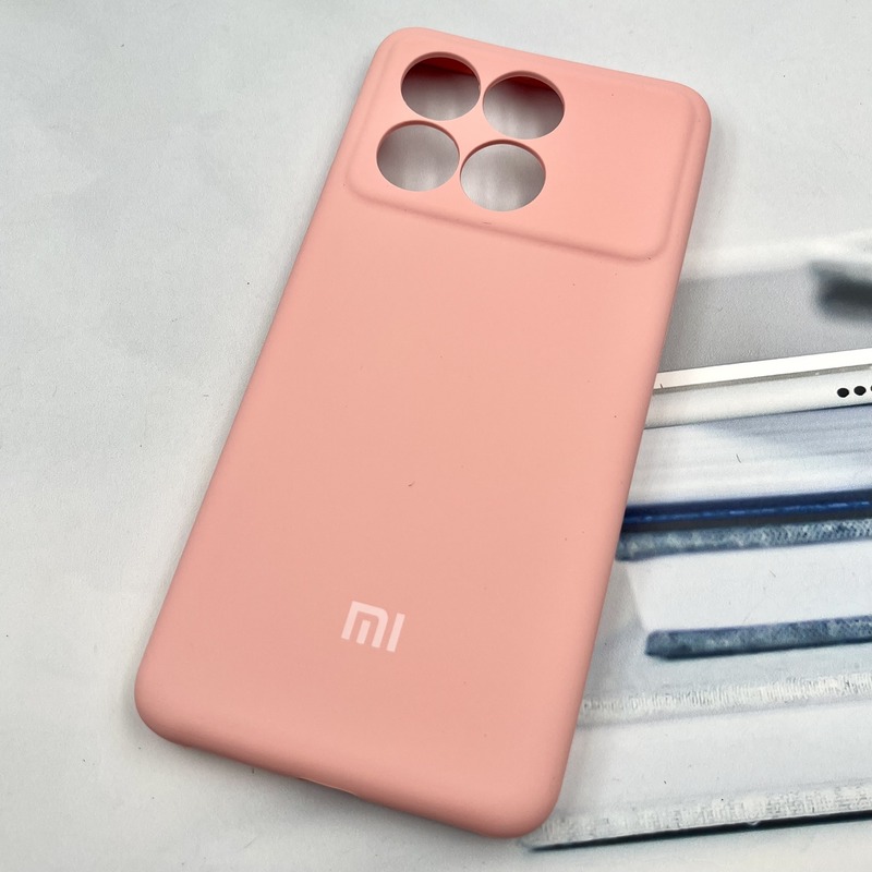قاب گوشی Poco F6 Pro / Redmi K70 شیائومی سیلیکونی پاک کنی اورجینال داخل پارچه ای محافظ لنز دار رنگ گلبهی کد 534967 - Image 2