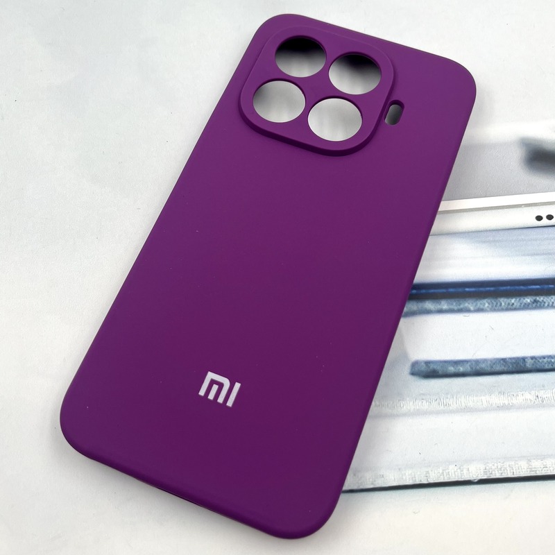 قاب گوشی Xiaomi 15T Pro شیائومی سیلیکونی پاک کنی اورجینال داخل پارچه ای محافظ لنز دار رنگ بنفش کد 542327 - Image 2