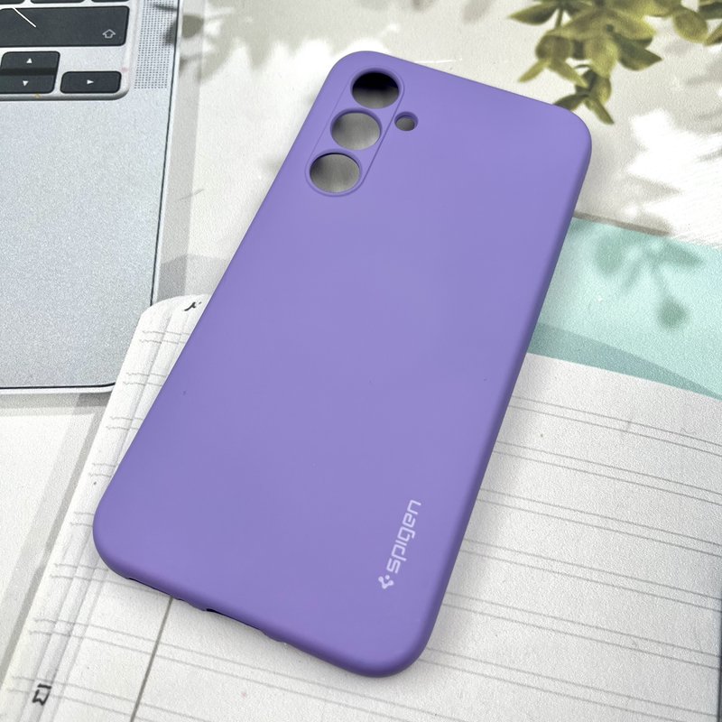 قاب گوشی Galaxy A54 سامسونگ سیلیکونی Spigen اورجینال داخل پارچه ای محافظ لنز دار یاسی کد 561026 - Image 2