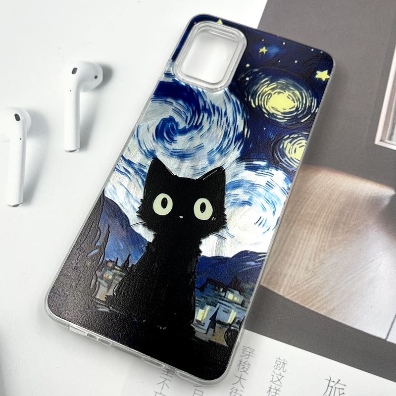 قاب گوشی Galaxy A51 سامسونگ Silver Art ضد ضربه Brush طرح ونگوگ کد 563840 - Image 2
