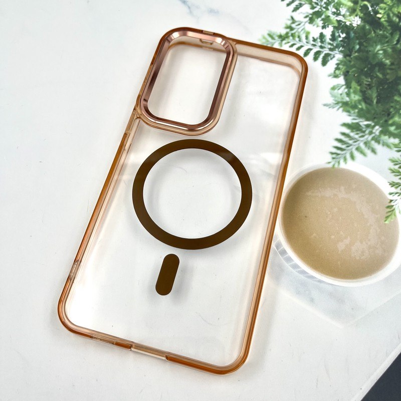 قاب گوشی Galaxy A57 سامسونگ شفاف iRon Cover لنز فلزی ضد ضربه مگ سیف Magsafe اورجینال موکا کد 587479 - Image 2