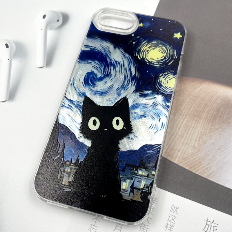 قاب گوشی iPhone 7 / iPhone 8 / iPhone SE 2020 / iPhone SE 2022 آیفون Silver Art ضد ضربه Brush طرح ونگوگ کد 589801 - Image 2