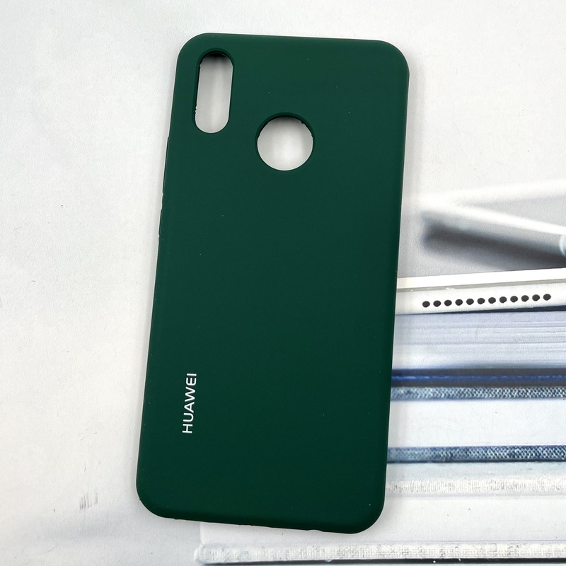 قاب گوشی Huawei Nova 3i هوآوی سیلیکونی پاک کنی اورجینال داخل پارچه ای رنگ سبز تیره کد 603535 - Image 2
