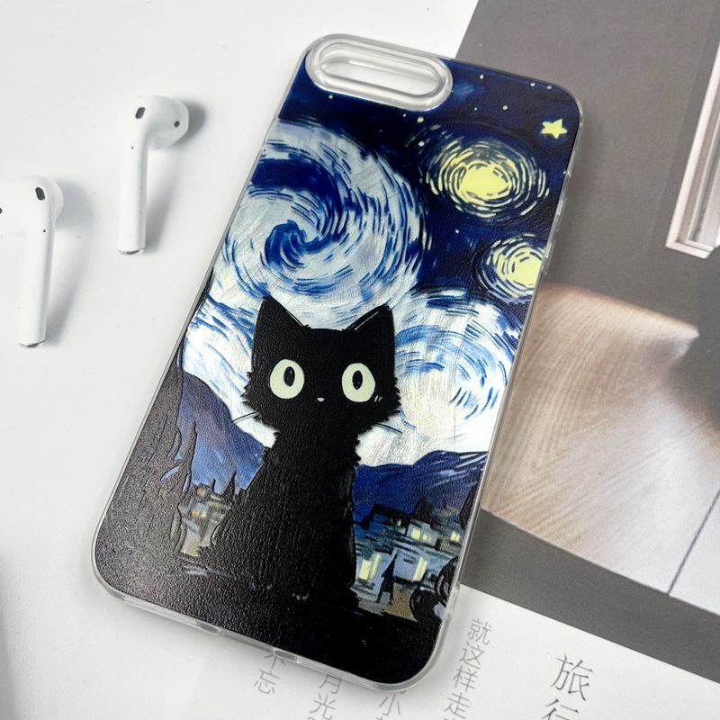 قاب گوشی iPhone 7 Plus / iPhone 8 Plus آیفون Silver Art ضد ضربه Brush طرح ونگوگ کد 613646 - Image 2