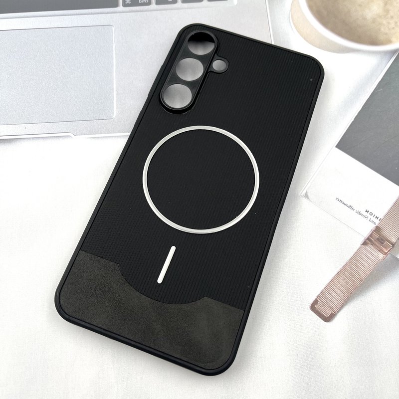 قاب گوشی Galaxy A55 سامسونگ Line Case دو تکه مگ سیف Magsage اورجینال فلزی محافظ لنز دار مشکی کد 614308 - Image 2