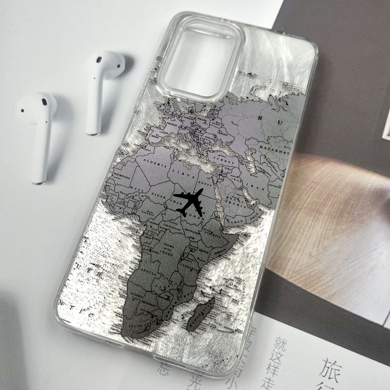 قاب گوشی Poco X3 GT / Redmi Note 10 Pro 5G شیائومی Silver Art ضد ضربه Brush طرح World Fly کد 616764 - Image 2