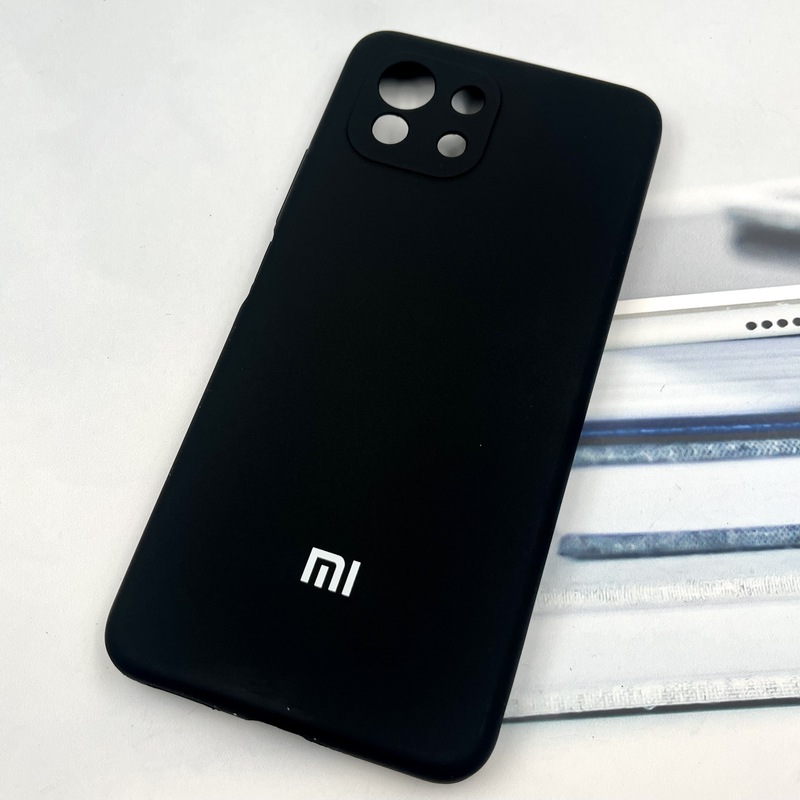 قاب گوشی Xiaomi Mi 11 Lite 4G / Mi 11 Lite 5G / Mi 11 Lite Ne شیائومی سیلیکونی پاک کنی اورجینال داخل پارچه ای محافظ لنز دار مشکی کد 633603 - Image 2