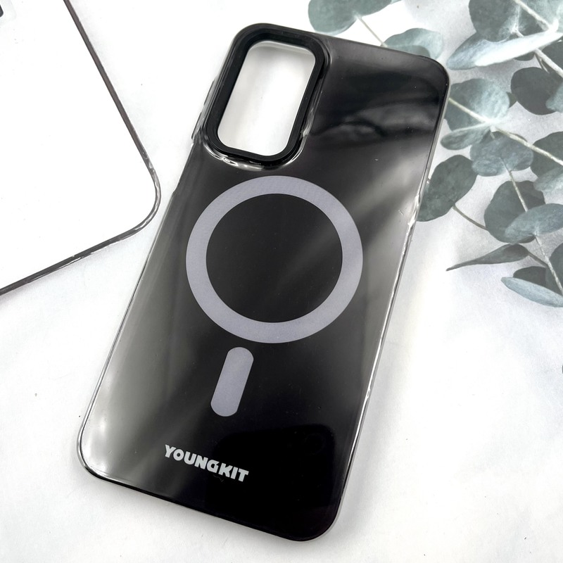 قاب گوشی Galaxy A16 سامسونگ Youngkit Case طرح مگ سیف Magsafe ایربگ دار لنز برجسته مشکی کد 641314 - Image 2