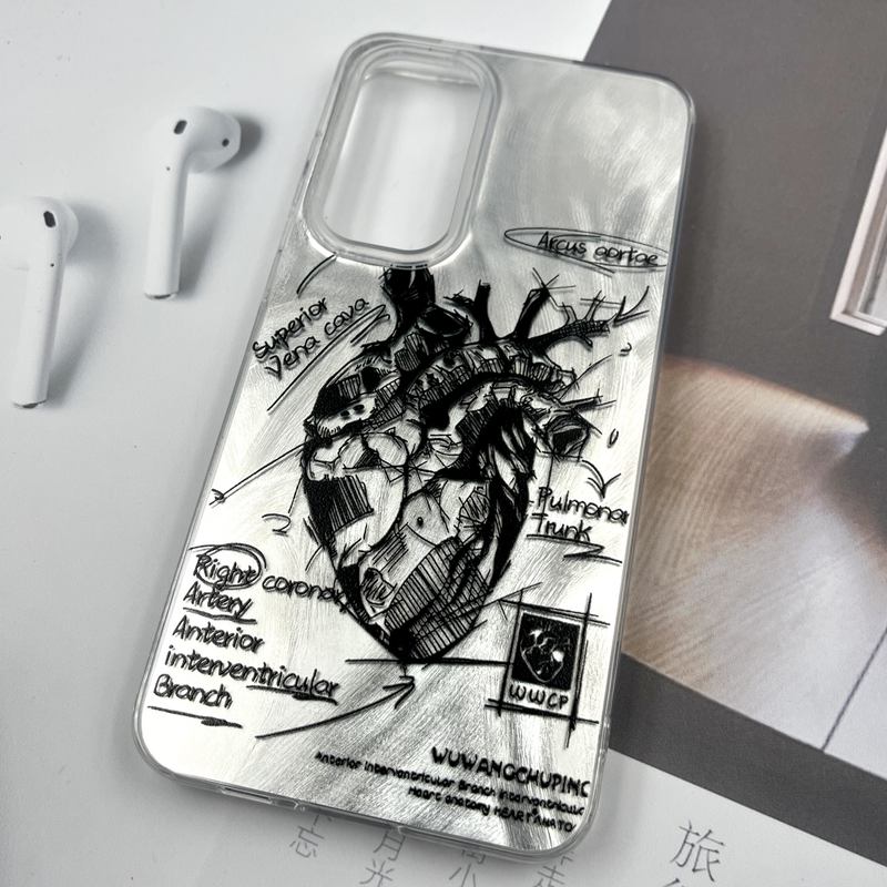 قاب گوشی Galaxy S24 FE سامسونگ Silver Art ضد ضربه Brush طرح قلب کد 644652 - Image 2