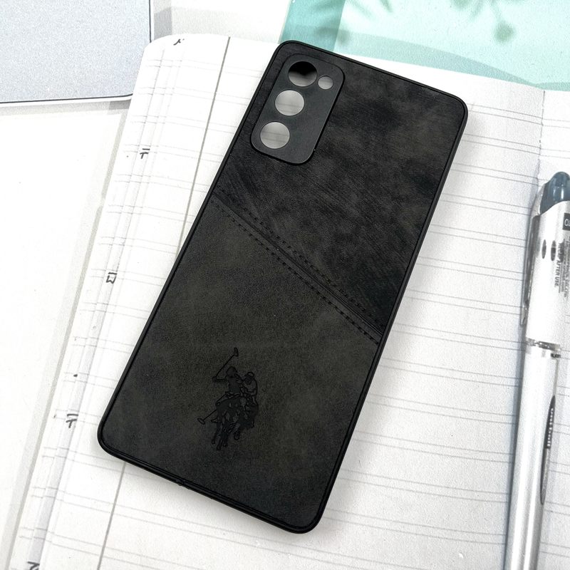 قاب گوشی Galaxy S20 FE سامسونگ Polo Cover چرم طرح دوخت پولو محافظ لنز دار مشکی کد 666017 - Image 2
