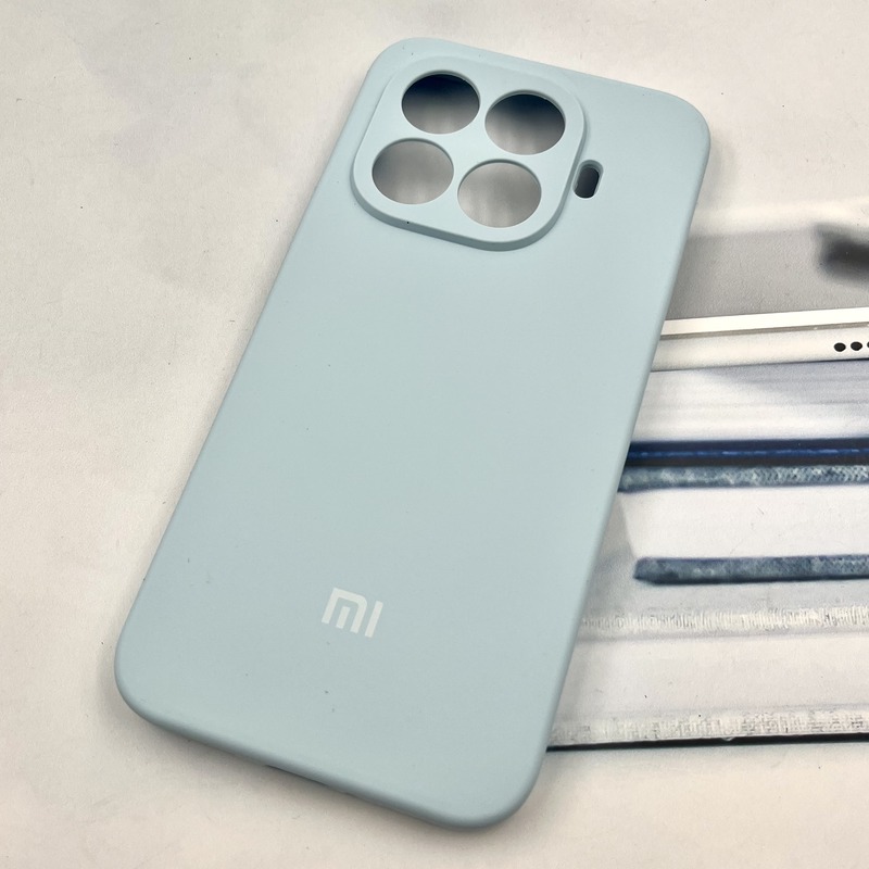 قاب گوشی Xiaomi 15T Pro شیائومی سیلیکونی پاک کنی اورجینال داخل پارچه ای محافظ لنز دار رنگ آبی آسمانی کد 682459 - Image 2