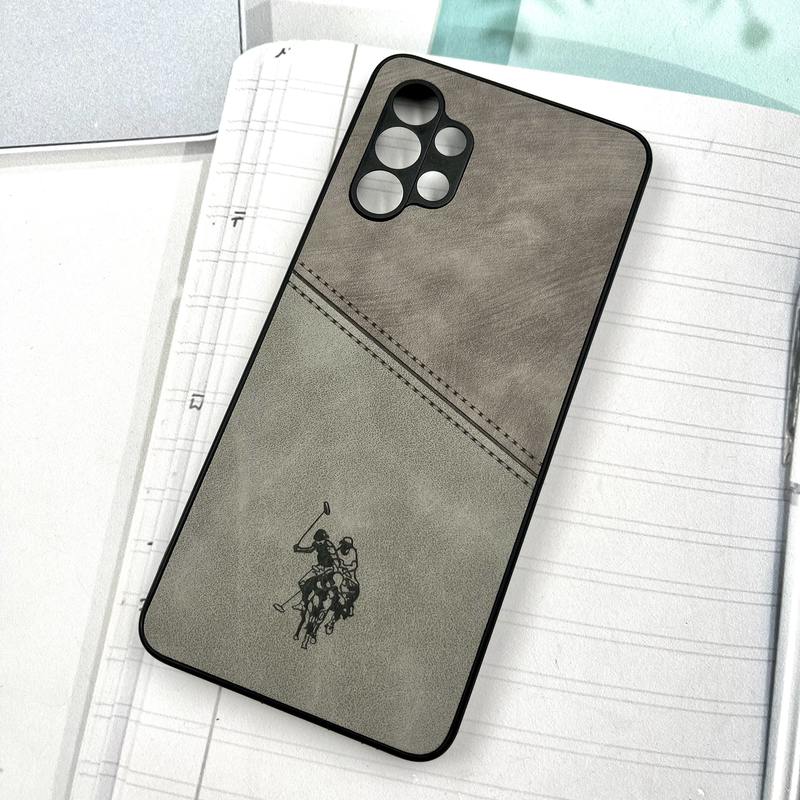 قاب گوشی Galaxy A32 4G سامسونگ Polo Cover چرم طرح دوخت پولو محافظ لنز دار تیتانیوم کد 747581 - Image 2