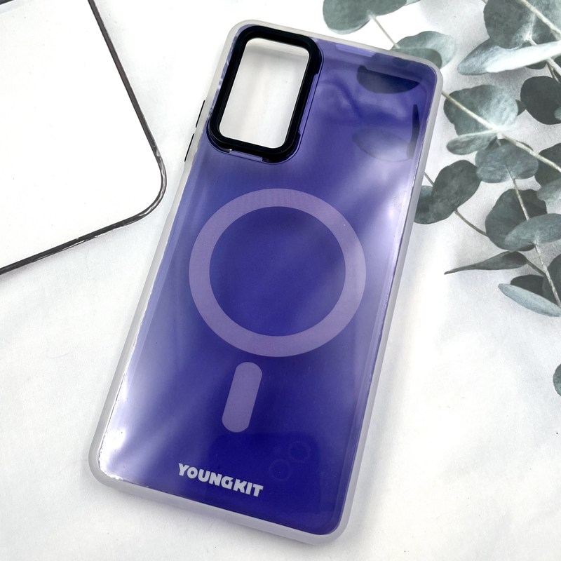 قاب گوشی Redmi Note 11 Pro / Redmi Note 12 Pro 4G شیائومی Youngkit Case طرح مگ سیف Magsafe ایربگ دار لنز برجسته بنفش کد 749108 - Image 2