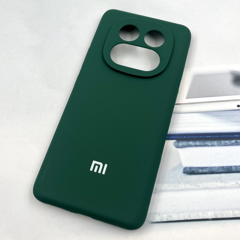 قاب گوشی Redmi Note 14 Pro 4G شیائومی سیلیکونی پاک کنی اورجینال داخل پارچه ای رنگ سبز کد 752602 - Image 2