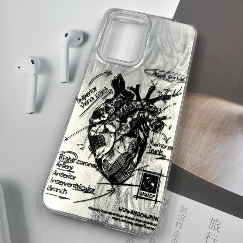 قاب گوشی Poco X3 GT / Redmi Note 10 Pro 5G شیائومی Silver Art ضد ضربه Brush طرح قلب کد 767823 - Image 2