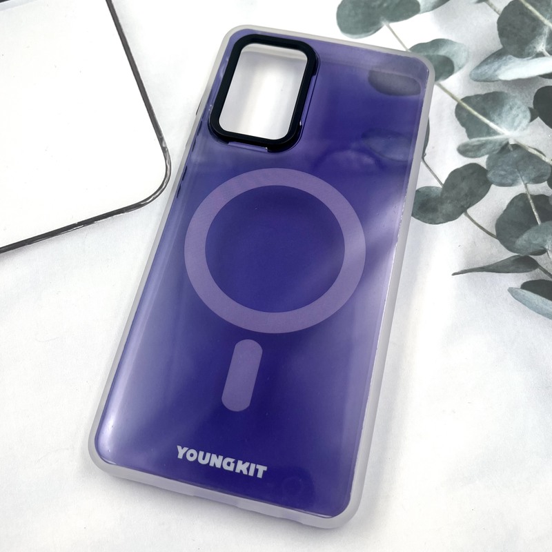 قاب گوشی Galaxy A52 / Galaxy A52S سامسونگ Youngkit Case طرح مگ سیف Magsafe ایربگ دار لنز برجسته بنفش کد 781095 - Image 2