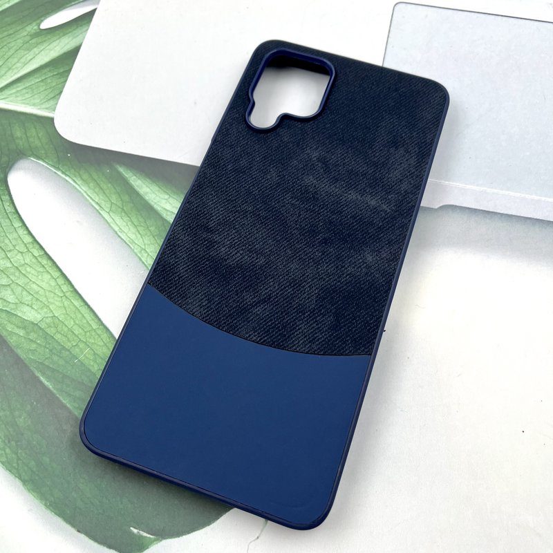 قاب گوشی Galaxy A12 / Galaxy M12 سامسونگ Velvet Cover چرم مخملی کلاسیک Sof سرمه ای کد 787946 - Image 2