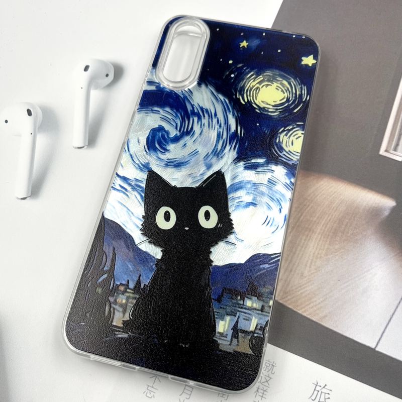 قاب گوشی Redmi 9A / Redmi 9AT / Redmi 9A Sport شیائومی Silver Art ضد ضربه Brush طرح ونگوگ کد 804017 - Image 2