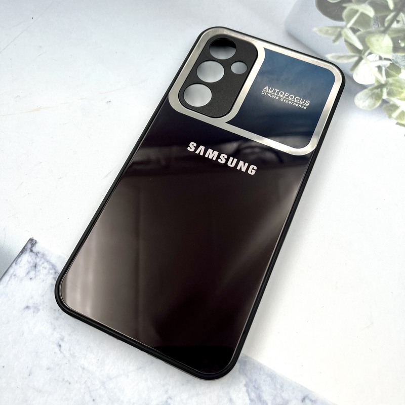 قاب گوشی Galaxy A54 سامسونگ PVD دور سیلیکونی Auto Focus محافظ لنز دار مشکی سرمه ای کد 818572 - Image 2