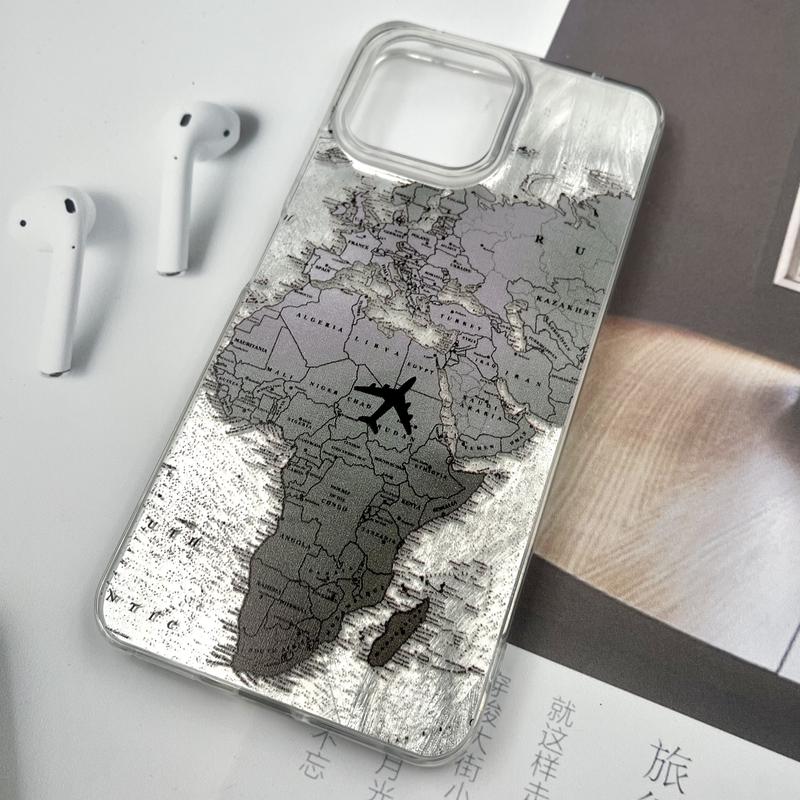 قاب گوشی Xiaomi Mi 11 Lite 4G / Mi 11 Lite 5G / Mi 11 Lite Ne شیائومی Silver Art ضد ضربه Brush طرح World Fly کد 822497 - Image 2