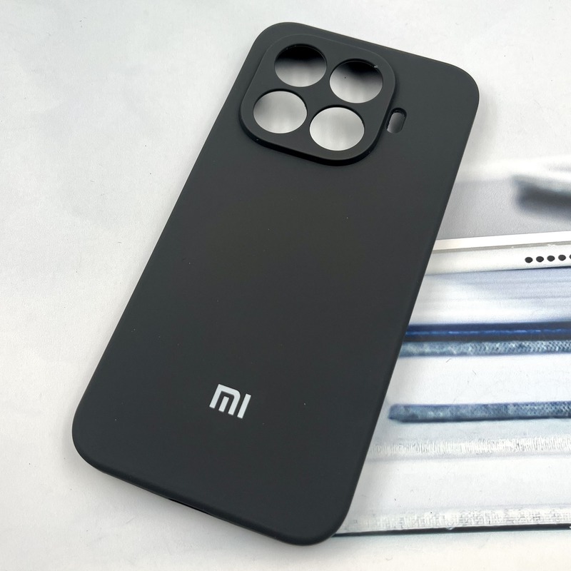 قاب گوشی Xiaomi 15T Pro شیائومی سیلیکونی پاک کنی اورجینال داخل پارچه ای محافظ لنز دار رنگ تیتانیوم کد 823936 - Image 2