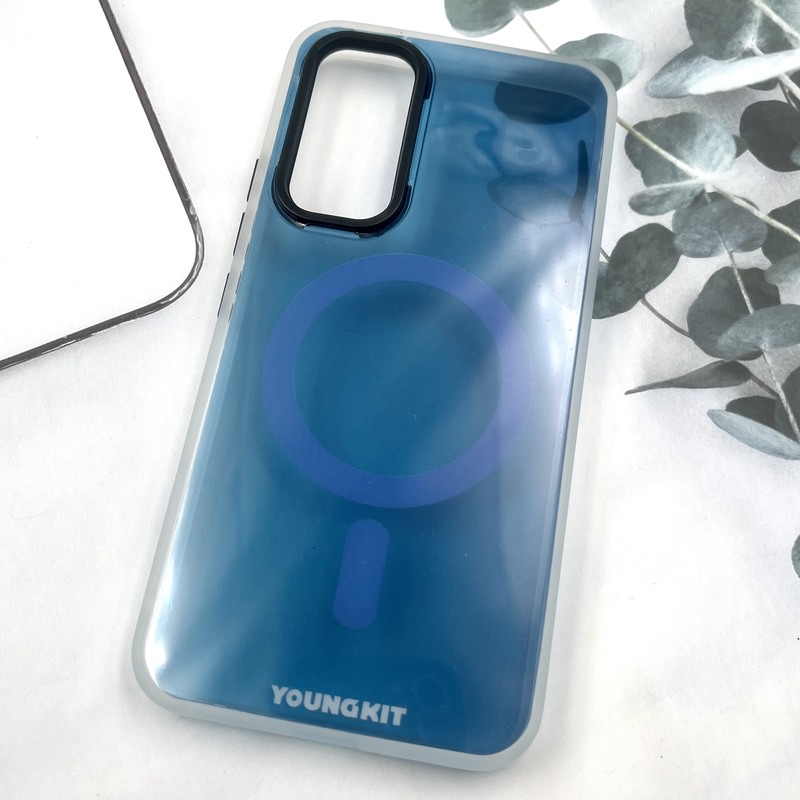 قاب گوشی Galaxy A54 سامسونگ Youngkit Case طرح مگ سیف Magsafe ایربگ دار لنز برجسته آبی کد 876082 - Image 2