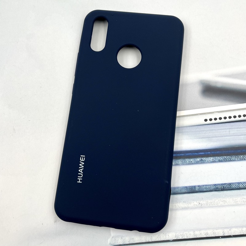 قاب گوشی Huawei Nova 3i هوآوی سیلیکونی پاک کنی اورجینال داخل پارچه ای رنگ سرمه ای کد 888129 - Image 2