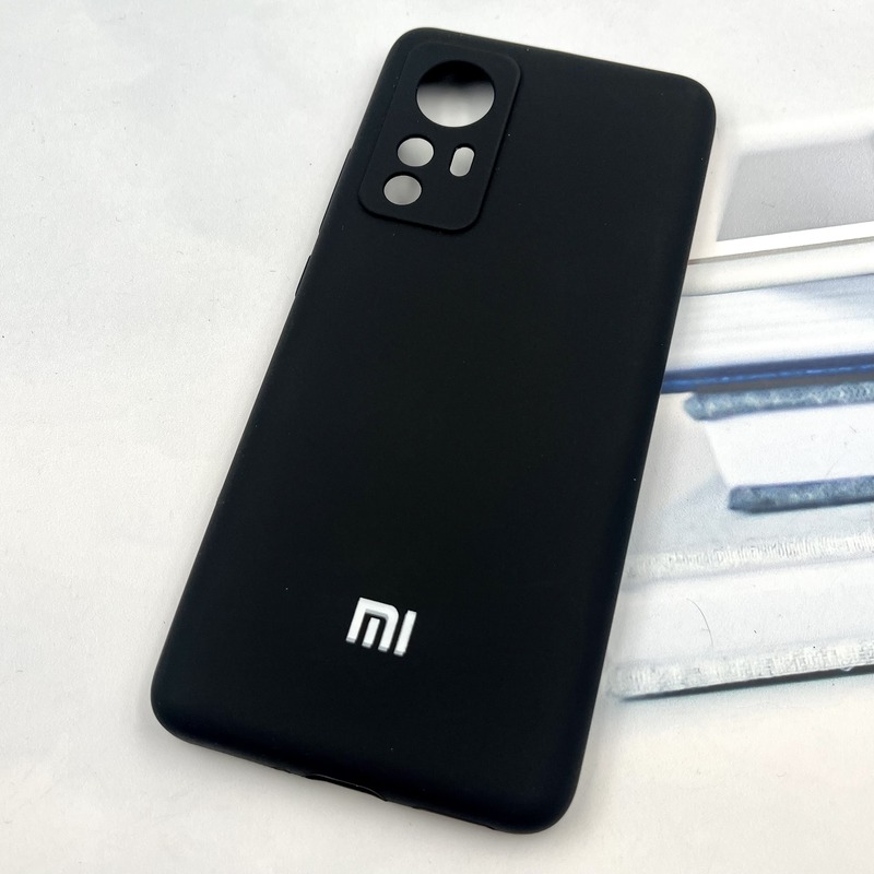 قاب گوشی Xiaomi 12 / Xiaomi 12X شیائومی سیلیکونی پاک کنی اورجینال داخل پارچه ای محافظ لنز دار رنگ مشکی کد 929466 - Image 2