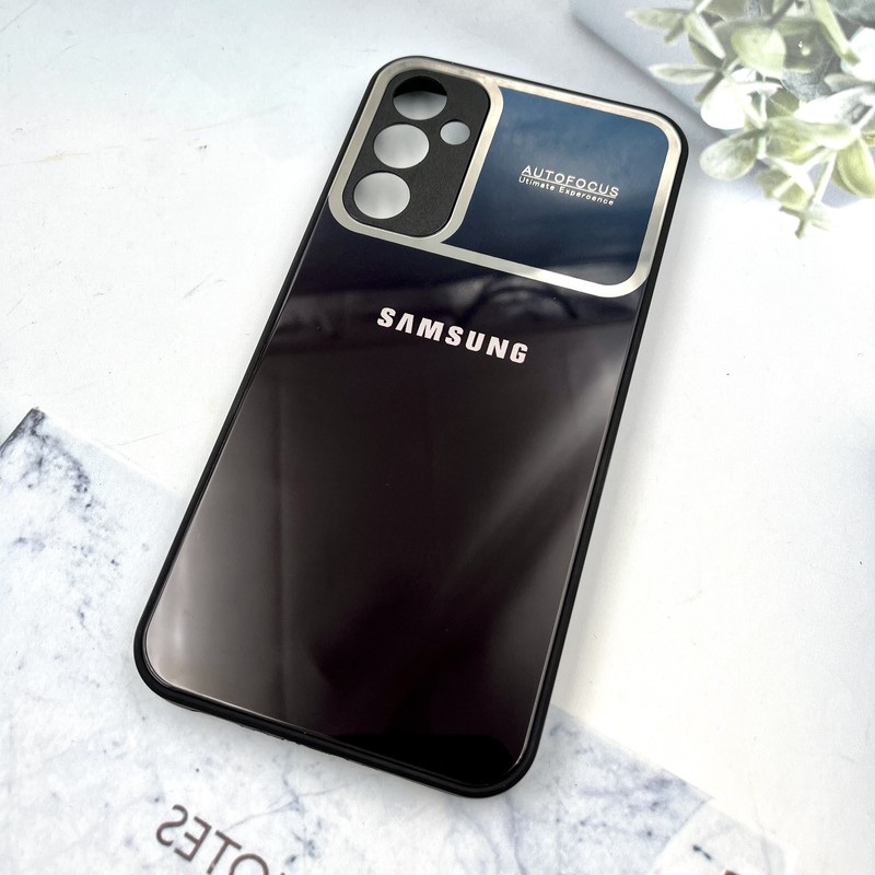 قاب گوشی Galaxy A34 سامسونگ PVD دور سیلیکونی Auto Focus محافظ لنز دار مشکی سرمه ای کد 931240 - Image 2