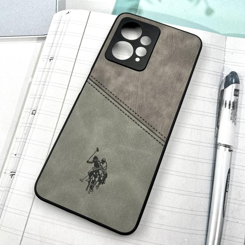 قاب گوشی Redmi Note 12 4G شیائومی Polo Cover چرم طرح دوخت پولو محافظ لنز دار تیتانیوم کد 954126 - Image 2