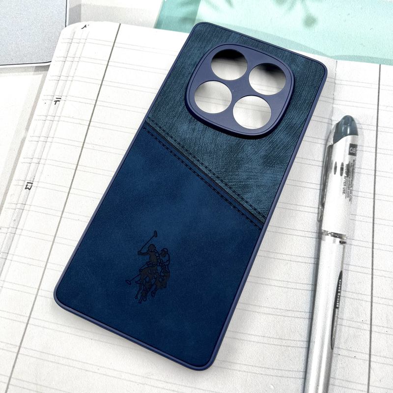 قاب گوشی Redmi Note 14 Pro 4G شیائومی Polo Cover چرم طرح دوخت پولو محافظ لنز دار سرمه ای کد 976665 - Image 2