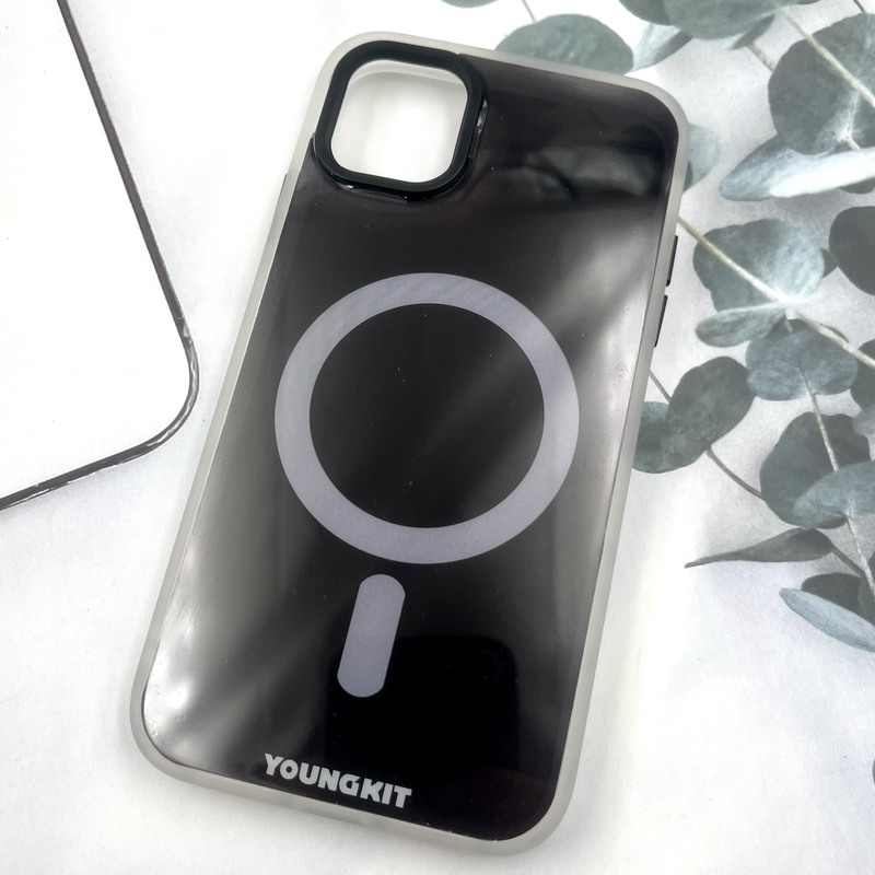 قاب گوشی iPhone 11 آیفون Youngkit Case طرح مگ سیف Magsafe ایربگ دار لنز برجسته مشکی کد 979277 - Image 2