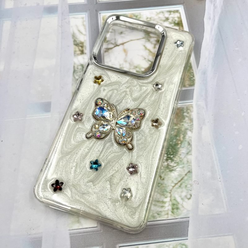 قاب گوشی Redmi Note 14 4G شیائومی Crystal Stone کریستال الماسی طرح برجسته فانتزی سه بعدی کد 980241 - Image 2