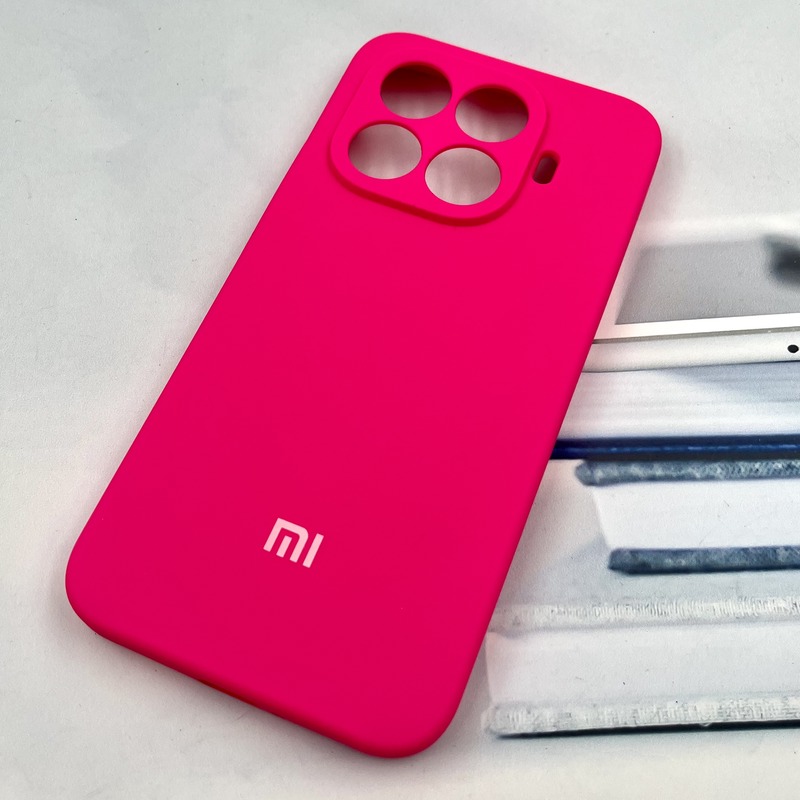 قاب گوشی Xiaomi 15T Pro شیائومی سیلیکونی پاک کنی اورجینال داخل پارچه ای محافظ لنز دار رنگ سرخابی کد 988751 - Image 2